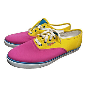 Vintage Easy Spirit Sneakers Bright Retro Colors Size 10 B Pink Yellow Blue NOS